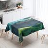 Natural Landscape Tablecloth Camping  Antifouling Waterproof Rectangular  Dining Table Home Decoration