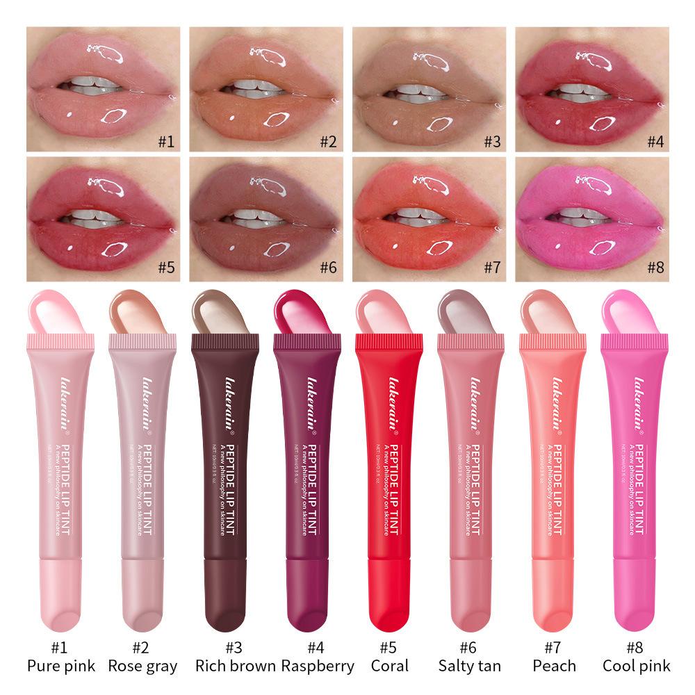 Lip Gloss Extended Wear Moisture-rich Lipstick Transparent Color Lip Glaze Cosmetics Suitable for Phone Case 4 Colors for Phone C