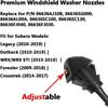 Auto Windshield Wiper Jet Nozzle 2/4/10PCS High & Low Temperature Proof 86636AJ10B for Car Exterior Cleaning