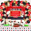 79 Pcs Casino Theme Party Decorations, Las Vegas Party Decorations Casino Birthday Party Decorations Supplies Include Backdrop, Balloon Garland Kit,