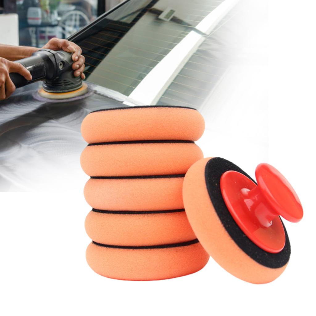 Polishing Pad Polishing Foam Car Wax Applicator Pad Car Beauty Wax Sponge Polisher Detailing Buffing Pads Hand Polisher