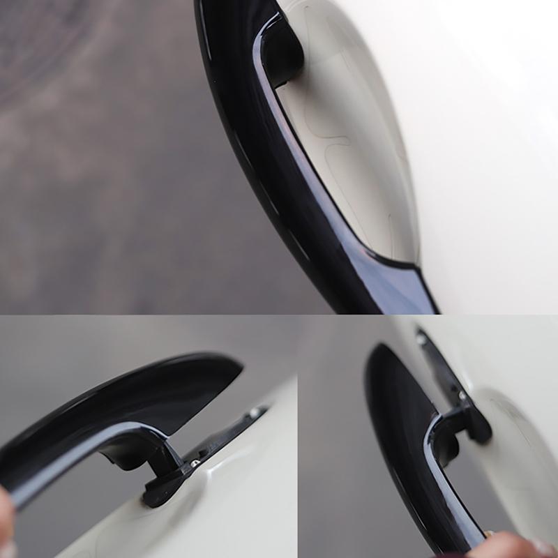 4pcs Side Door Handle Cover Tailgate Trim For Mini Cooper One D S JCW R55 Clubman 4Doors 2007-2014 Grip Bar Anti-scratch Shell