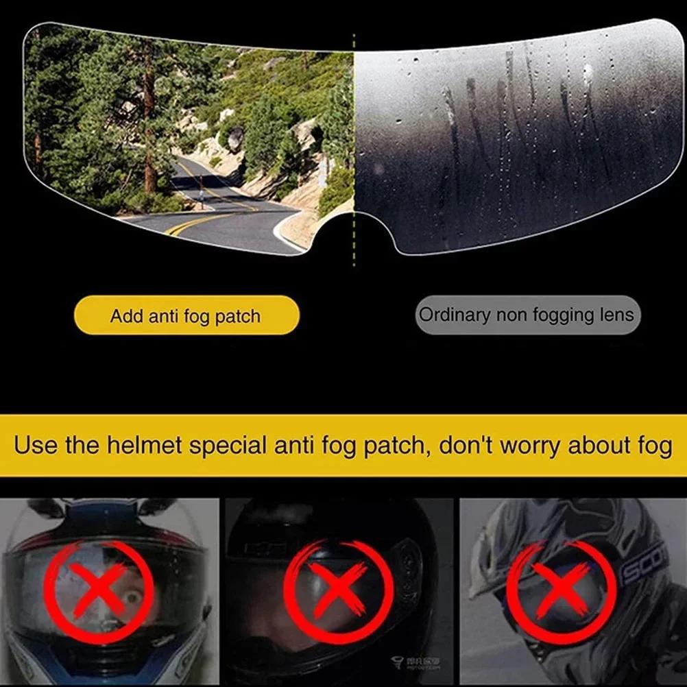 Motorcycle Helmet Visor Anti-Fog & Water-Repellent Film – Nano Coated Clear Protective Shield for Rainy & Cold Weather Riding