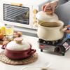 High-Temperature Ceramic Casserole for Gas Stoves