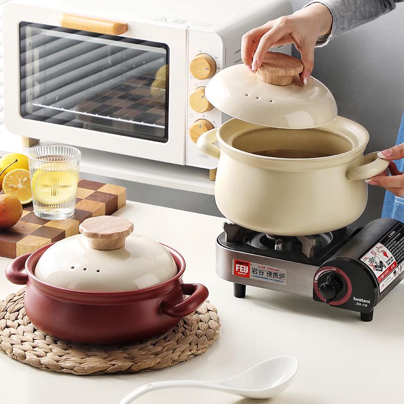 High-Temperature Ceramic Casserole for Gas Stoves