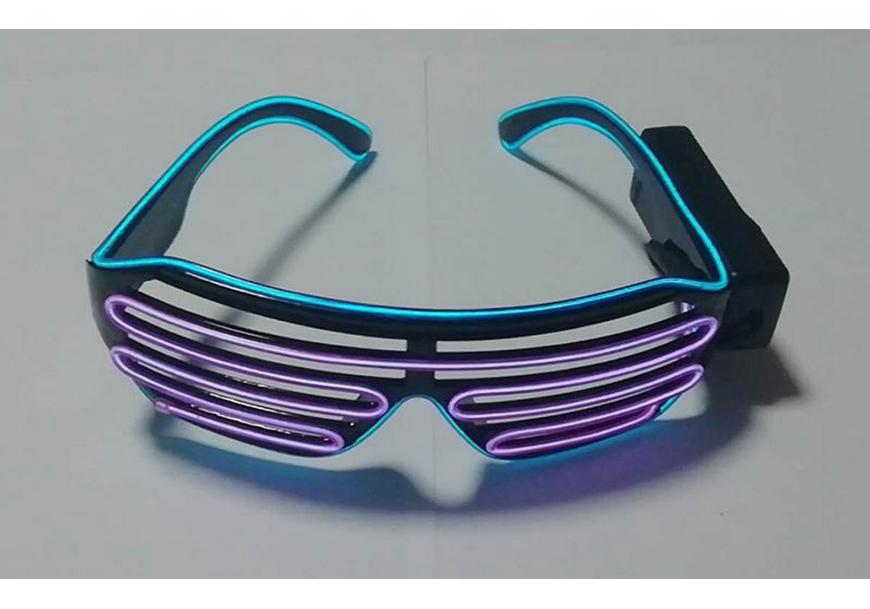 LED Party Blinds: Flashing Music Glasses for Clubbing and Atmosphere