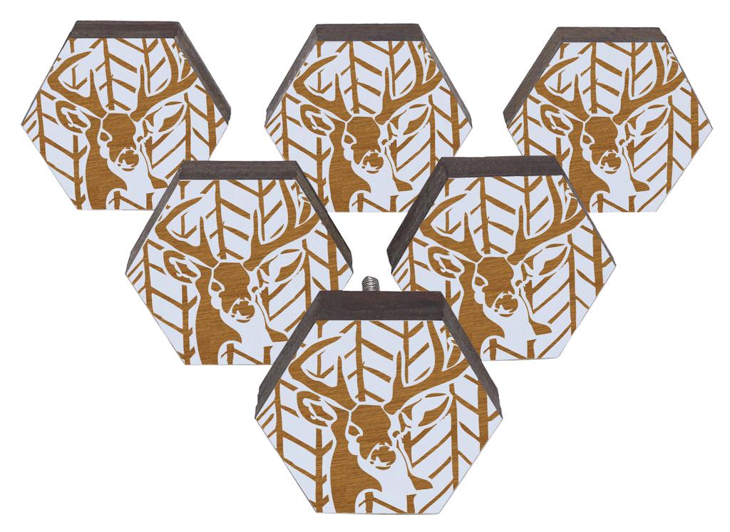 IBA Indianbeautifulart Braun gravierte Knöpfe 10 Stück Möbelknöpfe aus Holz Jakobsmuscheln Rustikale Schublade