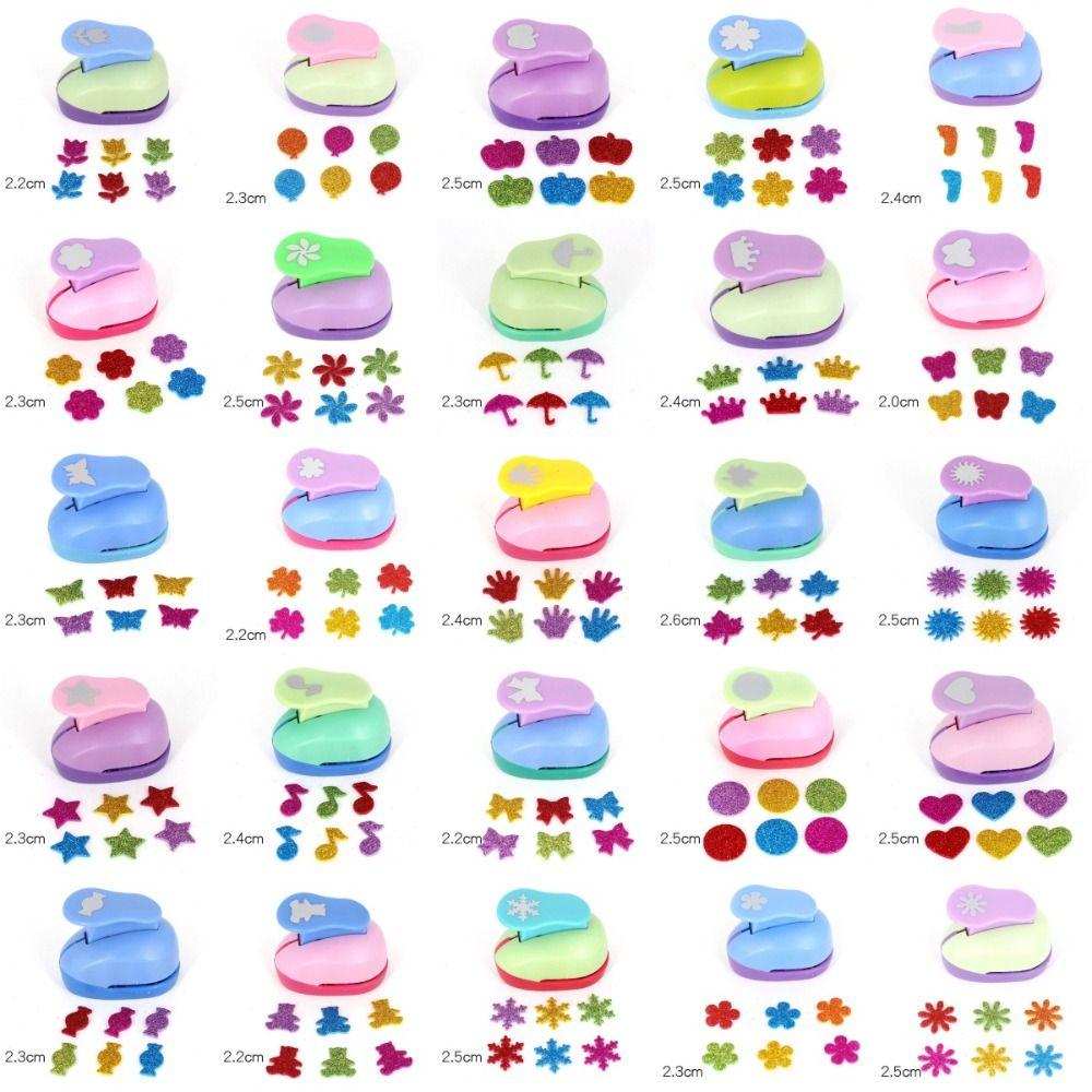 7*6*4cm Flower Furador Random Color DIY Embossing Punches DIY Paper Cut Puncher  for Card