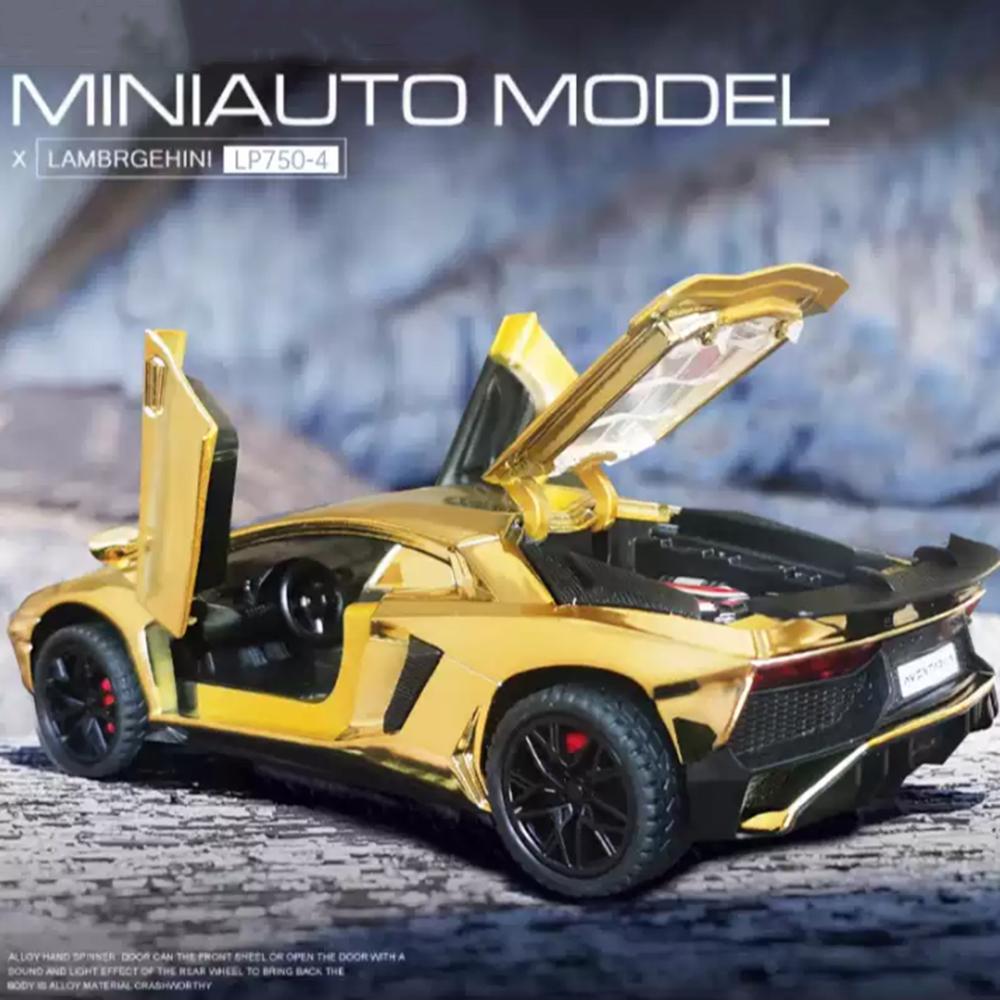 1:32 Scale LP750-4 Alloy G800 Models Toys Car Diecast Electroplating Version Sound Light Pull Back Vehices Kids Christmas Gifts