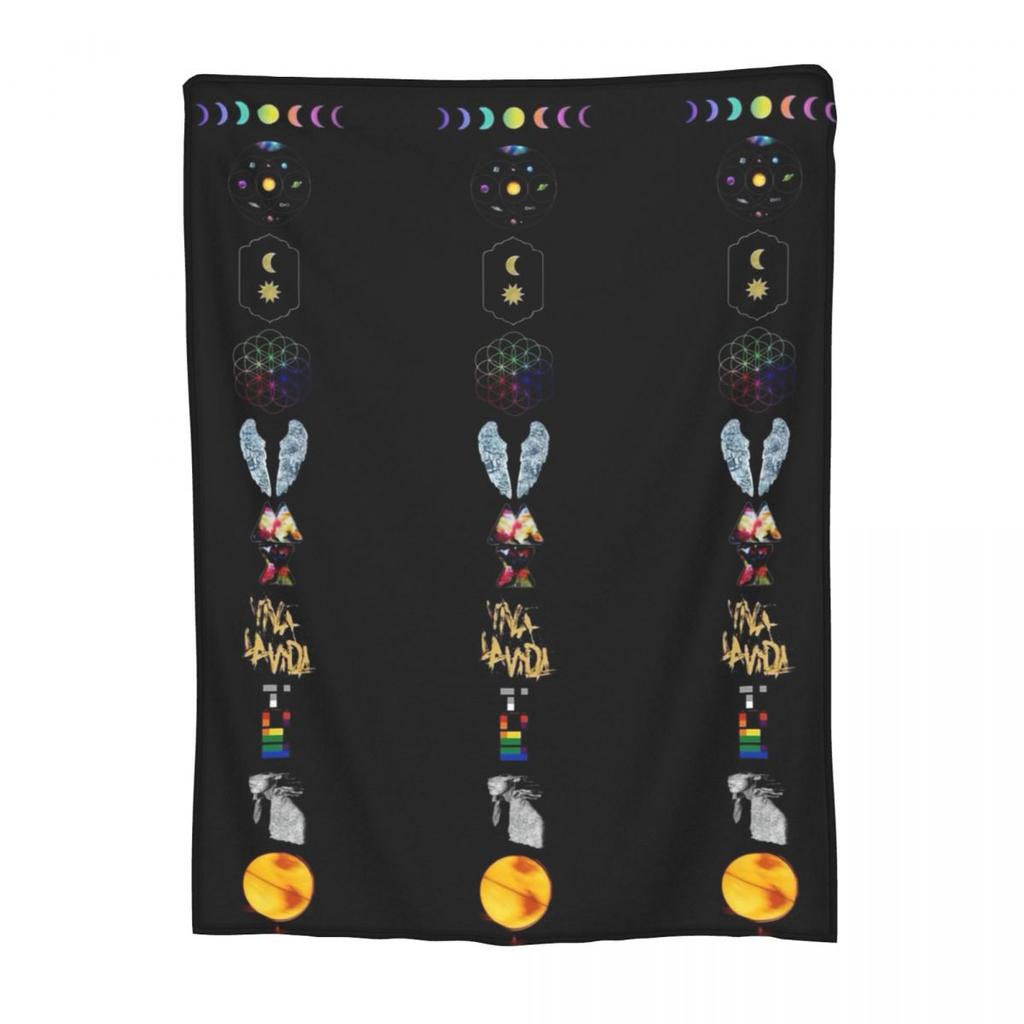Coldplay Blankets Fleece Sofa Throw Blanket Lightweight Throw Blankets for Home Bedroom Office Throws Bedspread Quilt