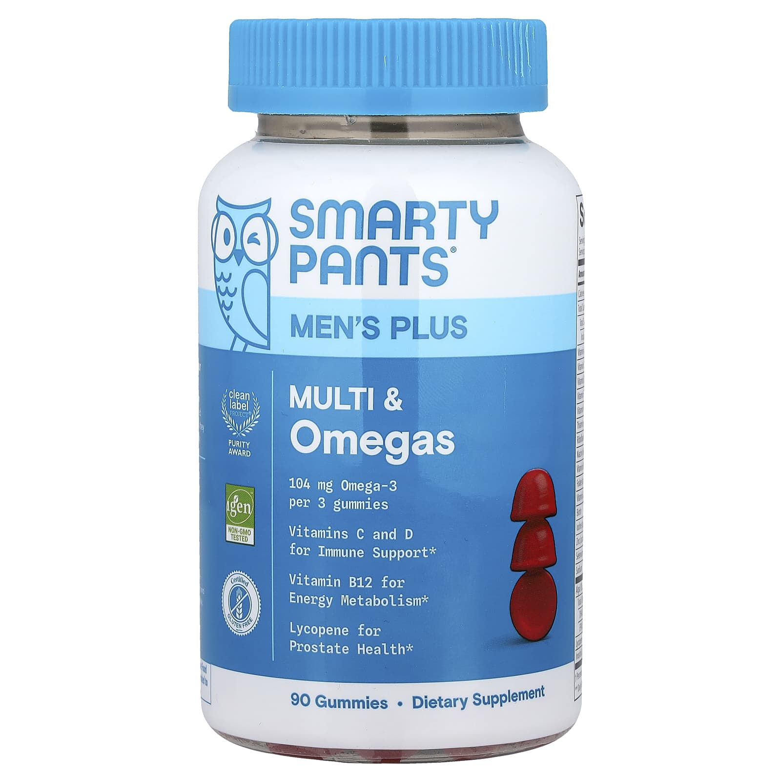 

Men s Plus Multi & Omega, Raspberry Lemonade, 90 Gummies