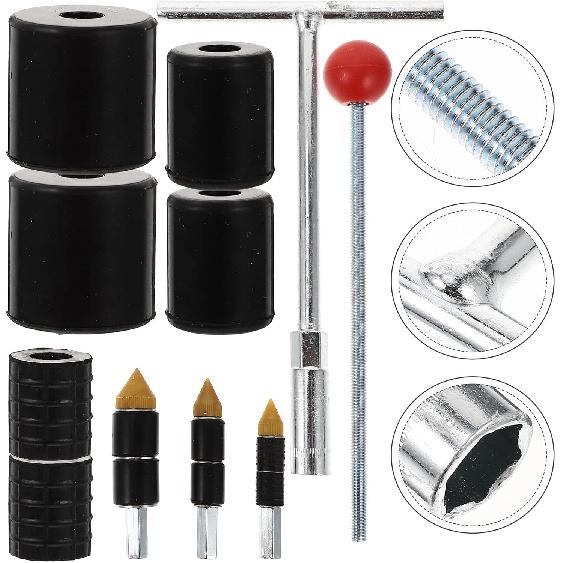 Housoutil 1 Set Universal Stopper Wrench - Hot Melt Needles, Copper Water Stop Pin Wrench