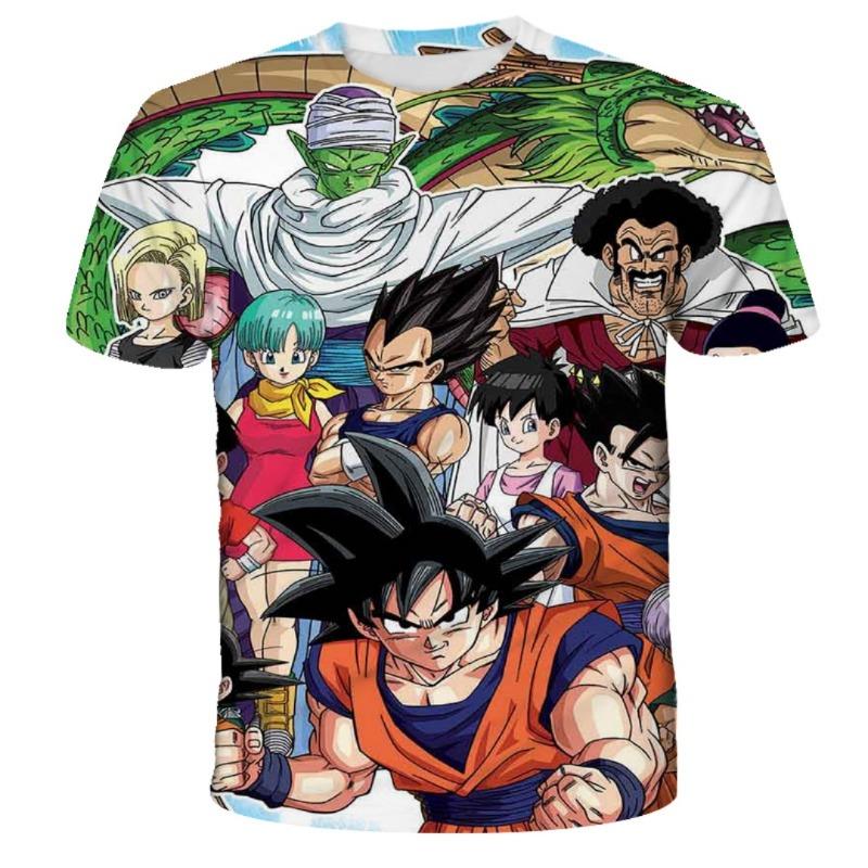 Hot Sale Dragon Ball Super Shenron Goku All Forms 3D Print T-Shirt Men Women Hip Hop Streetwear Anime Cosplay Graphic Tees Tops
