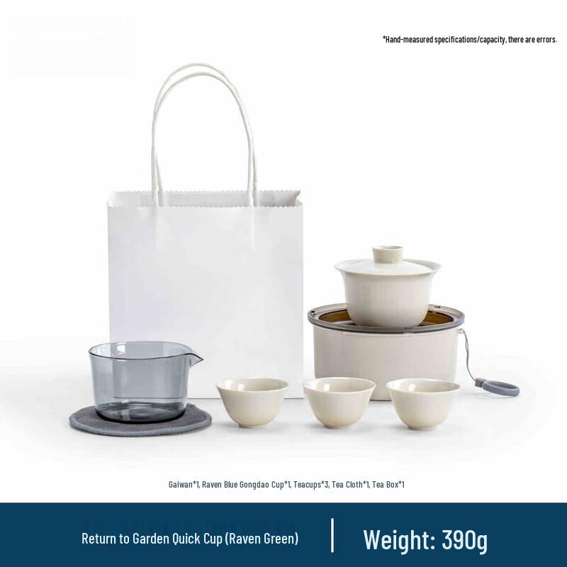 Travel Tea Set with One Pot and Three Cups