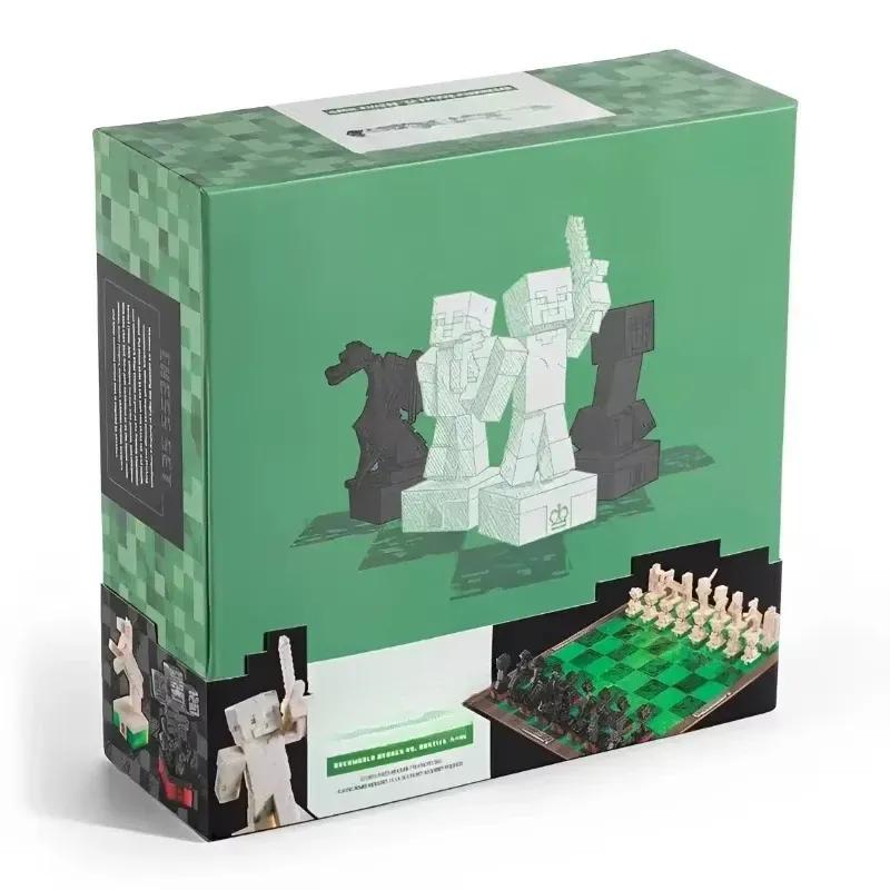 Games Gift Set: Customized Chess Board Theme Chess Set With Miniature Figures And Board Game Chess Game