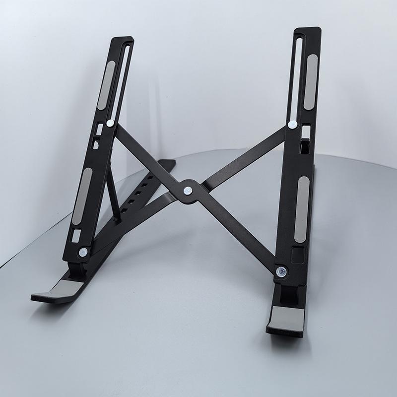 Universal Foldable Laptop and Tablet Stand with Adjustable Height and Heat Dissipation