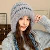 Korean Style Ear Protection Hat Soft Knitted Warm Hat Gifts Plush Pullover Hats  Outdoor