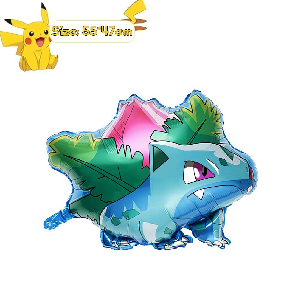 Pokemon Geburtstag Dekor Feier Geschenk Riesiger Charizard Pikachu Aluminiumfolienballon Geschenke für Gäste Kindergeburtstagsfeier Zubehör