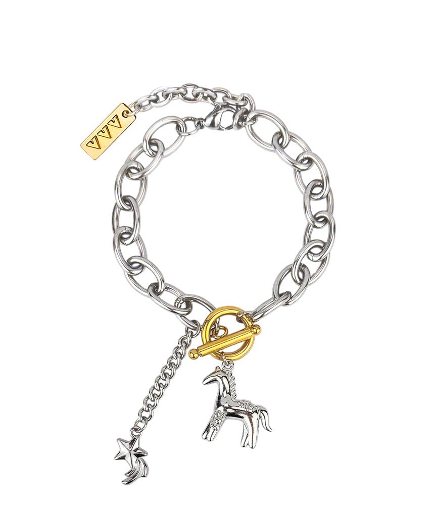 Vvv Baby Pony Drop Chain Surgical Bracelet