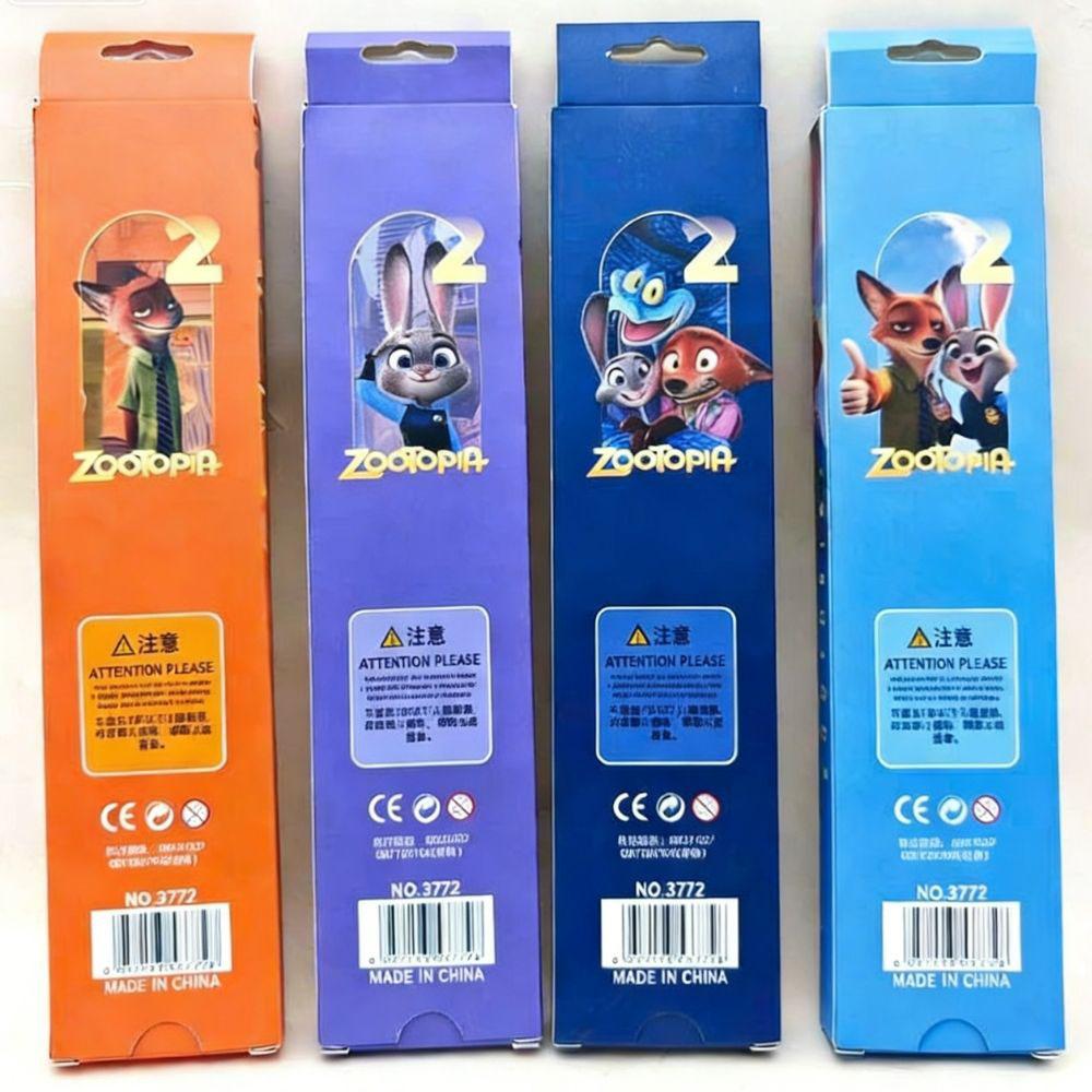 Zootopia 2 12-Pack 2B Pencils, Judy & Nick Cartoon Stationery, Back-To-School & Party Favor Gift