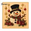Relaxing Hobby for Adults Xmas Faux Pearl Painting Kit, Christmas 3D Art DIY Winter Scene Set Holiday Craft Project Adults, Festive Home Wall Decor