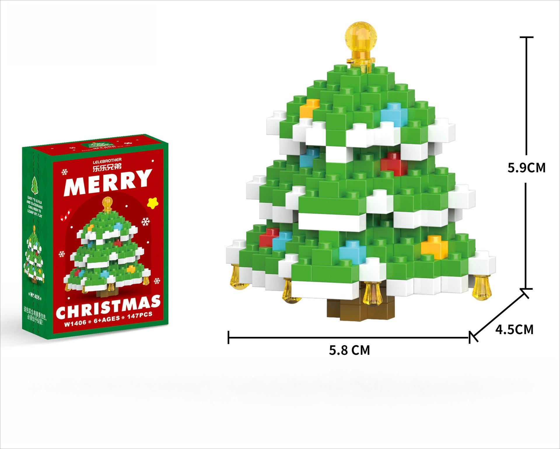 

Креативные и забавные рождественские кубики для сборки «Сладкий дом», кукла старика, детские игрушки-пазлы, рождественские праздничные подарки