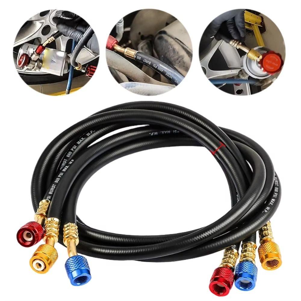 Fluorinated Tubes Charging Hose Set High Pressure Charging Hose  Refrigerant Charging