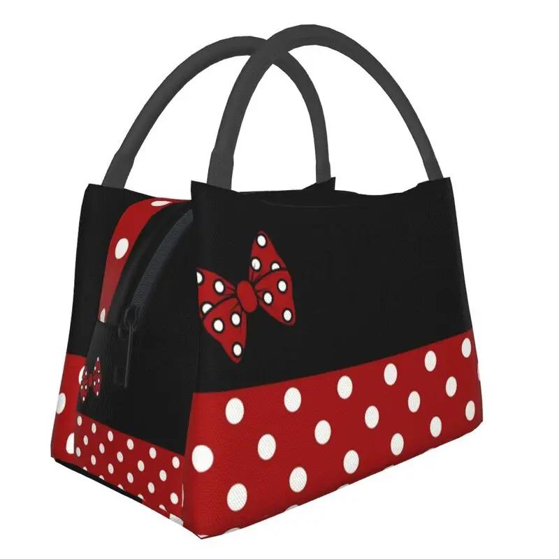 Diy Cute Print Washable Mask Cartoon Mouse Character Portable Lunch Box Women Leakproof Thermal Cooler Food Insulated Lunch Bag