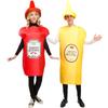 Couple Mustard Ketchup Costume Cosplay Costume Stage Show Costume Halloween Carnival Masquerade