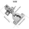 6 Pack Soft Close Cabinet Hinges 40mm Cup 1-1/4 Inch Overlay Kitchen Cabinet Hinges 95 Degree 3-Way Adjustment Self Closing Cabinets Door Hinge