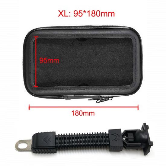 Motorcycle Telephone Holder Support Moto Bicycle Rear View Mirror Stand Mount Waterproof Scooter Motorbike Phone Bag for Samsung 5