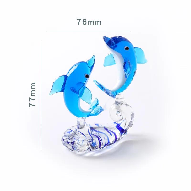 Neue Kreative Dekoration Niedliche Kleine Delfin Serie Schreibtischdekoration Glas Wohnzimmerdekoration Heimdekoration Delfin Glas