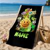 Custom Name Beach Towel Zombies Battle Microfiber Beach Towel, Lightweight for Summer Travel, Swimming Pool Fan Birthday Gift