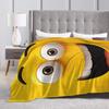 Happy Cartoon Face Meme Flannel Blanket Adults  Comfortable Bedding Throws Spring Chair Bedspread Sofa Bed Cover