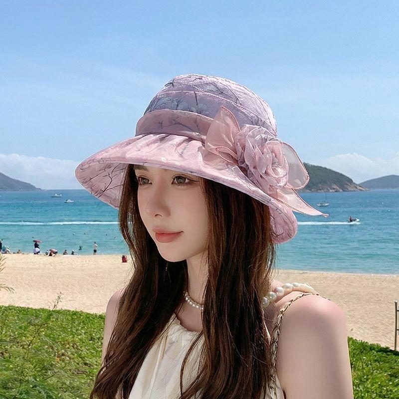 Women's Breathable Lace Fisherman Hat - Thin Summer Sun Cap, Lightweight UV Protection Hat for Spring and Casual Outdoor
