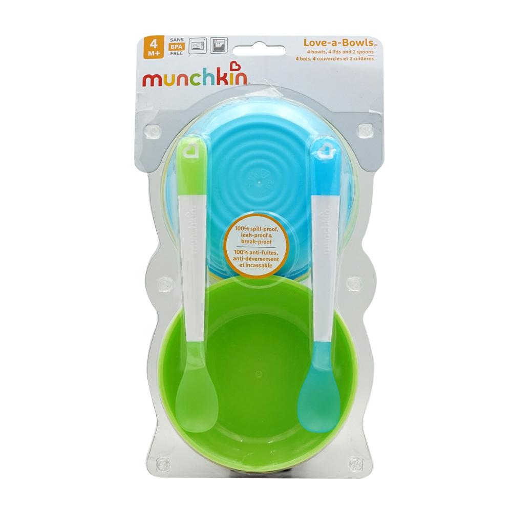 Love-a-Bowls (4 Bowls, 4 Lids and 2 Spoons), 1 Set