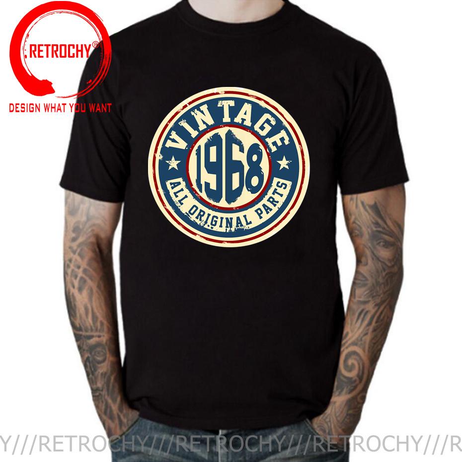 Vintage 1968 Classic 50 Years Old Birthday T Shirt Made in 1968 50Th Birthday Tshirt Father Day Present Born in 1968 Tee Shirt