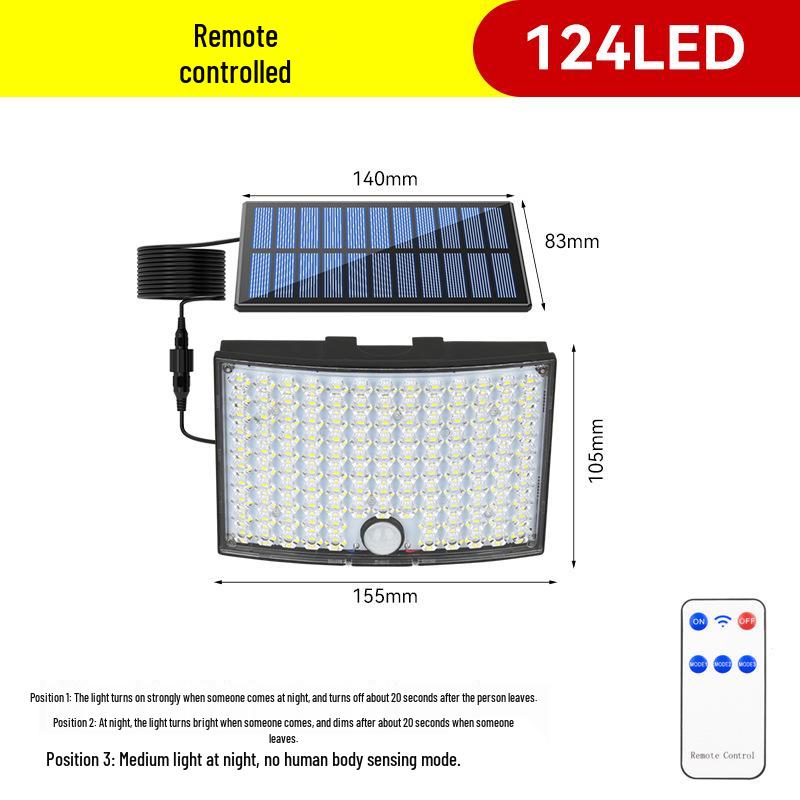 Zhongxin 25th Anniversary Solar LED Wall & Path Light - Motion Sensor Outdoor Courtyard Light