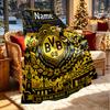 Personalisierte Borussia Dortmund Bvb Decke mit individuellem Namen, Heimdekoration, Schlafzimmer, Sofa, Camping, Couch, Geschenke für Geburtstag Weihnachten