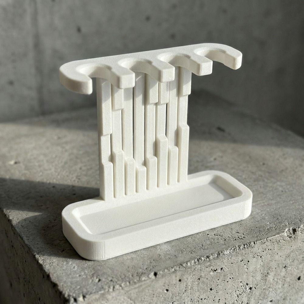 3D Printed Electric Toothbrush Stand 4 Slots Bathroom Storage Rack Toothbrush Organizer Shower