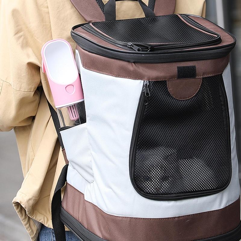 Dog Travel Water Bottle Portable Pet Drinking Cup with Food Feeding Bowl for Pets Outdoor Walking Traveling Hiking