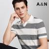 Men's Linen-Cotton Blend Knitted Polo Shirt