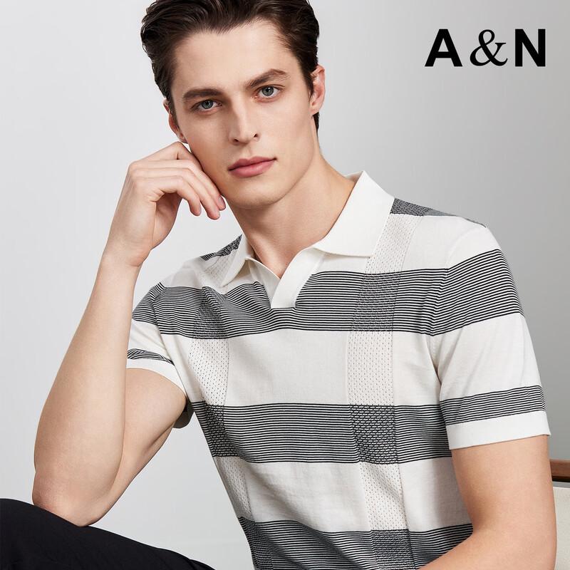 Men's Linen-Cotton Blend Knitted Polo Shirt
