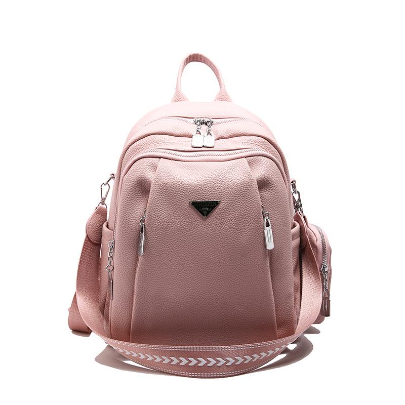 Shoulder Bag for Women, Large Capacity, Lightweight, Casual, Single Shoulder Bag, Soft Leather, Niche Design, Versatile Backpack for Commuting