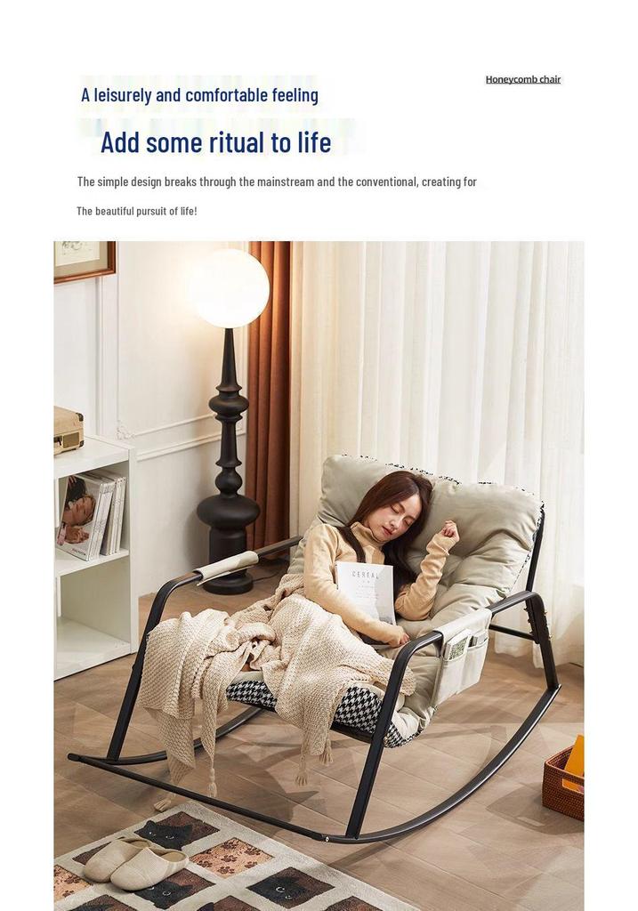 Adult Recliner Rocking Chair Sofa for Living Room or Balcony