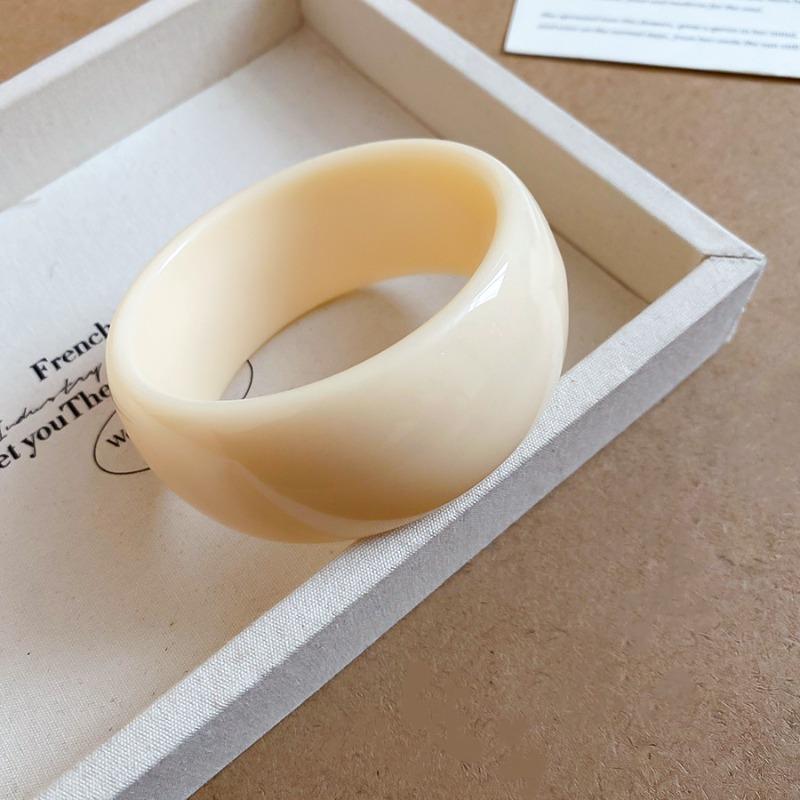 Acrylic smudged geometric round bracelet, fashionable, simple and versatile temperament bracelet, niche design jewelry