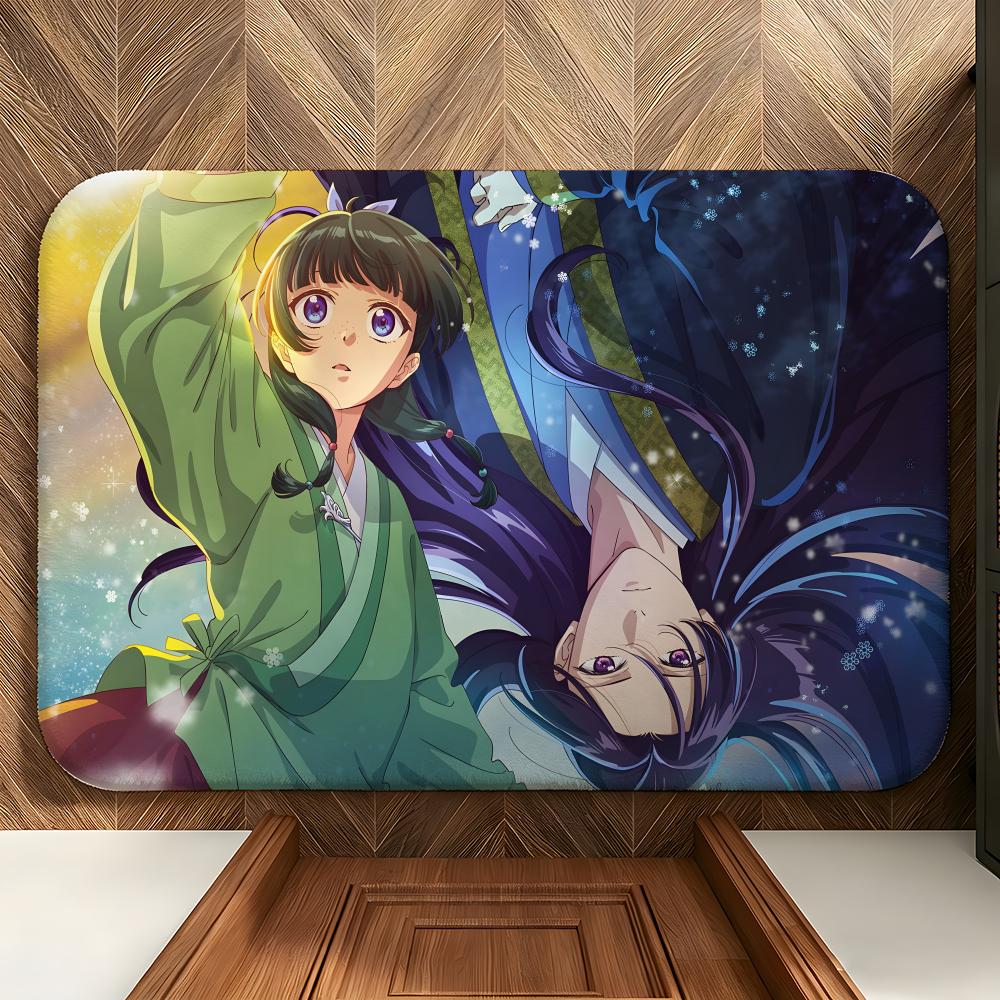Anime T-The Apothecary D-Diaries Floor Mat Soft Flannel Floor Mat Suitable for Entryways, Living Rooms, Bedrooms, and Bathrooms