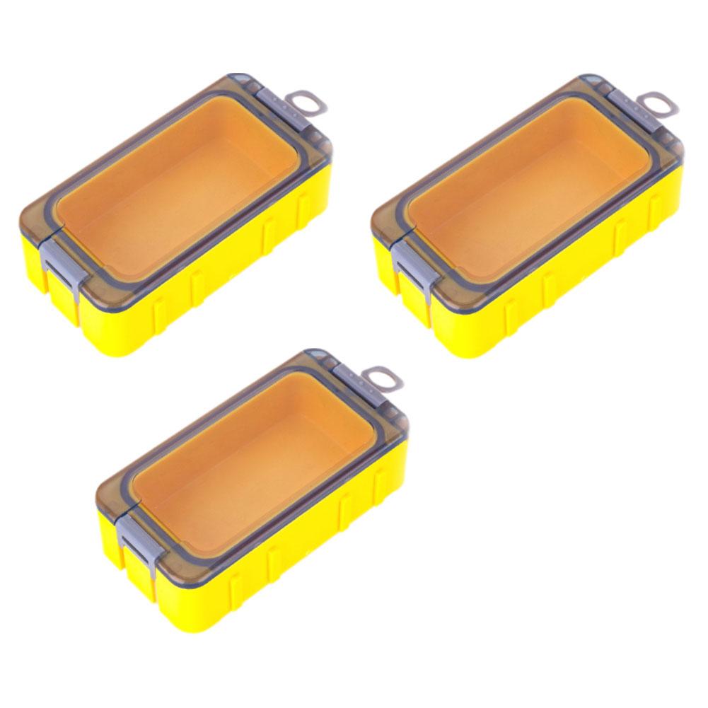 3PCS Small Fishing Tackle Box Organizer Glow-in-the-dark Fishing Tackle Box Tackle Tray With Magnet For Hard Bait Container Carp
