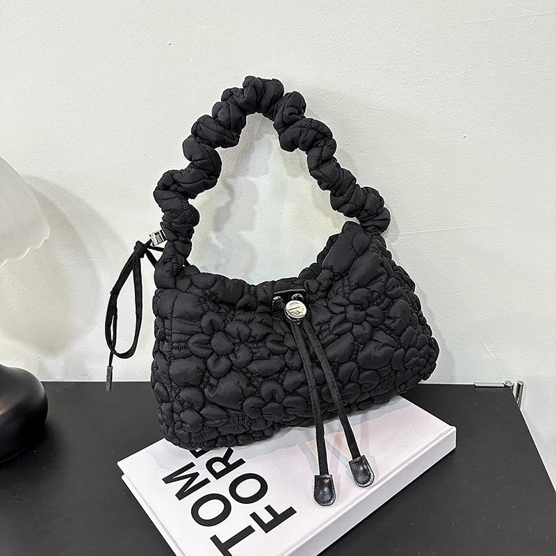 New Bubble Pleated Bag Women's New Foreign Style Underarm Bag Personalized Commuting Shoulder Messenger Bag