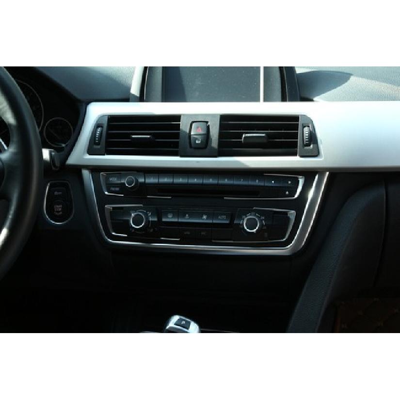 Chrome Interior Cover Central Console Vent Trimfor BMW F30 F31 F32 F34 F36 13-19